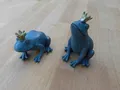 Produktbild: Froschkönige Gartenfiguren 2er Set  Gartendekoration Bronzefarben 11 cm inkl. Vk