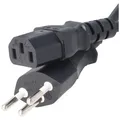 Produktbild: AccuCell Netzkabel mit Schweiz-Stecker für IEC-Buchse C13, Stromkabel Schweiz mit 3 Pin