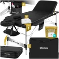 Produktbild: tectake 3 Zonen Massageliege, Breite 78 cm, Polsterung 5 cm, mit Aluminiumgestell, 212 x 108 x 90 cm