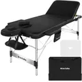 Produktbild: tectake Massageliege, Schwarz, Metall, 108x90x212 cm, Freizeit, Wellness, Körperpflege, Wohlfühlprodukte