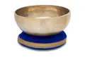 Produktbild: Indien Omshanti Klangschale Meditation Messing Singing Bowl 25cm Kissen Set