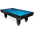 Produktbild: BuckShot Billardtisch 9ft Lemans 4 Leg (Blau/Schwarz) Pool mit Schieferplatte inklusive Zubehör - (274x152 cm)