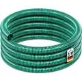 Produktbild: Saugschlauch Druckschlauch 5m, flexibel, 50mm (2') grün - Made in Europe, zum Anschluss an Teichpumpen und Hauswasserwerke - Wiltec