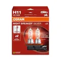 Produktbild: 2x OSRAM NIGHT BREAKER® SILVER H11 GLÜHLAMPE 12V PGJ19-2 | 64211NBS-2HB