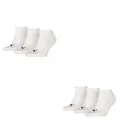 Produktbild: PUMA 6 Paar Sneaker Invisible Socken Gr. 35-49 Unisex für Damen Herren Füßlinge, Farbe:300 - white, Socken & Strümpfe:43-46