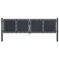 Produktbild: vidaXL Gartentor Stahl 300×100 cm Anthrazit