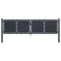 Produktbild: Gartentor Stahl 300x100 Cm Anthrazit Gartentor Einfahrt Zufahrt Zauntor