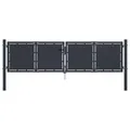 Produktbild: vidaXL Gartentor aus Stahl 300 x 100 cm Anthrazit NEU