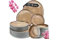 Produktbild: Moritz & Moritz Kombiservice ORGANIC beige Geschirrset (18-tlg), 6 Personen, Steinzeug, Kombigeschirr für 6 Personen