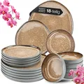 Produktbild: Moritz & Moritz ORGANIC amber Geschirrset 18 tlg. Geschirrset 6 Personen