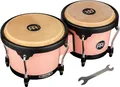Produktbild: Meinl Percussion Bongos Journey Series - 2 Handtrommeln mit 6,5 und 7,5 Zoll - inkl. Stimmschlüssel - ABS Kunststoff, Pink (HB50FP)
