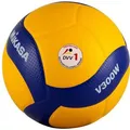 Produktbild: Mikasa Volleyball V300W, Größe 5, gelb/blau, 280 Gramm, Spielball