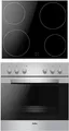 Produktbild: Amica EHC 12516 E EEK: A Einbauherd-Set mit Glaskeramikkochfeld, 62 L, Nischenhöhe: 60 cm, 9 Backofenfunktionen, Umluft, CoolDoor3, Steam Clean, Edelstahl