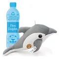 Produktbild: TE-Trend Delfin Kuscheltier mit dem Sound der Delphine Plüschtier Stofftier 30cm Dolphin Finn nachhaltig aus 6 recycelten Plastikflaschen hergestellt