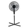 Produktbild: TROTEC Standventilator TVE 17 S – 40 Watt, oszillierend 80°, 3 Stufen, Ø 40 cm, höhenverstellbar, leise, schwarz