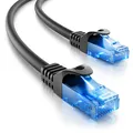 Produktbild: deleyCON 0,25m CAT.6 Ethernet Gigabit Lan Netzwerkkabel RJ45 CAT6 Kabel Patchkabel Kompatibel zu CAT.5 CAT.5e CAT.6a Cat.7 - Schwarz