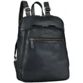 Produktbild: Benthill Rucksack Echt Leder - Kurierrucksack Fahrradrucksack Trekkingrucksack - Damen Herren Rucksack - Lederrucksack - Schwarz
