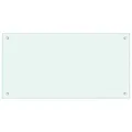 Produktbild: vidaXL Küchenrückwand Spritzschutz Fliesenspiegel Glasplatte Rückwand Herdspritzschutz Wandschutz Herd Küche Weiß 80x40cm Hartglas