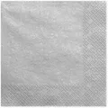Produktbild: Dreilagige Servietten, Metall silber, 33x33cm (1 Packung / 20 Stück)