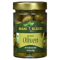 Produktbild: Mani Bläuel Bio grüne Oliven, 205g