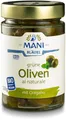 Produktbild: MANI Grüne Oliven al naturale, bio, NL Fair 18 x 205 g