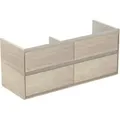 Produktbild: Ideal Standard Connect Air Möbeldoppel-Waschtischunterschrank, 1200x440x517mm, 4 Auszüge, E0822UK, Farbe: Pinie hell Dekor / braun matt