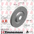 Produktbild: ZIMMERMANN 2x Bremsscheibe vorne Ø340 mm Innenbelüftet Gelocht für VW Passat