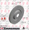 Produktbild: 2x Bremsscheibe Zimmermann 600.3243.52 2 Bremsscheiben Vorderachse Vorne