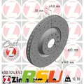 Produktbild: 2x Zimmermann Bremsscheibe SPORT Z 600.3243.52 Höhe 50 mm Lochkreis 112 mm