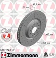 Produktbild: 2x ZIMMERMANN 600.3243.52 Bremsscheibe für AUDI SEAT SKODA VW