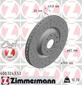 Produktbild: 2x ZIMMERMANN Bremsscheibe 600.3243.52 für VW SKODA SEAT AUDI