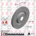 Produktbild: 2 Stück Zimmermann Sport Z Bremsscheiben 600.3243.52 vorne für Audi Seat Skoda V