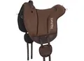 Produktbild: Equinate Reitpad Hamilton aus synthetischem Wildleder braun S