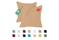Produktbild: livessa Kissenbezug 2er Set Kissenbezug Kissenhülle Baumwolle Jersey Reißverschluss weich, %100 Baumwolle Jersey Stoff 140 g/m², Ultra Weich und Atmungsaktiv