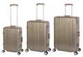 Produktbild: Travelhouse Trolleyset London, 4 Rollen, (3 tlg), TSA Zahlenschloss Alu-Rahmen Schnappverschluss Polycarbonat-Hartschale