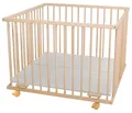 Produktbild: Waldin Laufstall Waldin Baby Laufgitter ca. 100x100 BUCHE MASSIV, höhen-verstellbar