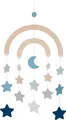 Produktbild: Mobile STERNE AZUR Lifestyle goki Kindermobile Mond Babyzimmer Deko Holz NEU