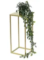 Produktbild: DanDiBo Blumenhocker Metall Gold Eckig 82-42 cm Blumenhocker Beistelltisch