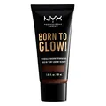Produktbild: NYX PROFESSIONAL MAKEUP Born To Glow Naturally Radiant Foundation, mittlere Deckkraft, tiefer Espresso
