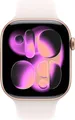 Produktbild: Apple Watch Series 11 GPS + Cellular 46 mm Aluminium Sportarmband in Roségold und Pink (Light Blush) - Größe M/L