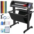 Produktbild: VEVOR Vinyl Schneideplotter Max. Papiereinzug 720 mm, Folienplotter Schneidkraft 500 g, Plotterschneider mit optisches Auge, Signmaster-Software, Schrittmotor, Plotter Halbautomatisch mit Ständer