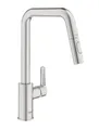 Produktbild: Grohe QuickFix Start - Spültischarmatur mit ausziehbarer Brause, Supersteel