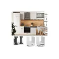 Produktbild: Vicco Herdumbauschrank 60 cm FAME Line Küchenschrank Küchenzeile Landhaus Weiß