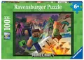 Produktbild: Ravensburger Kinderpuzzle 13333 - Monster Minecraft - 100 Teile XXL Minecraft Puzzle für Kinder ab 6 Jahren