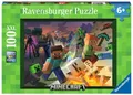Produktbild: Ravensburger Kinderpuzzle Minecraft 100 Teile XXL Puzzles