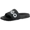 Produktbild: HUGO Match_It_Slid_rblg_N Badepantolette, Sommerschuh, Poolslides, Schlappen, mit HUGO-Logoschriftzug schwarz 37 EU