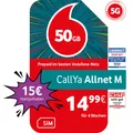 Produktbild: Vodafone Prepaid CallYa M|50 GB|15 EUR Startguthaben|ohne Vertrag|5G-Netz