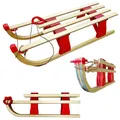 Produktbild: Kinderschlitten aus Holz ökologischem Lack lackiert ROT