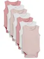 Produktbild: NEXT Baby Mädchen Bodys mit Trägern, 7er-Pack Rosa/Weiß 56