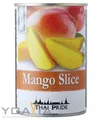 Produktbild: Dosen mit Beulen Thai Pride Mango Früchte in Scheiben, leicht gezuckert 230g ATG